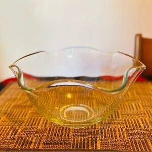 Elegant Clear Glass Bowl